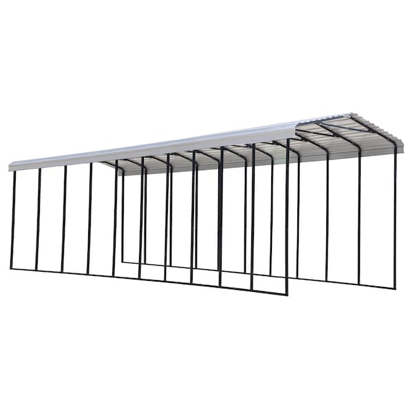 Arrow Carport, 14x47x14, Eggshell